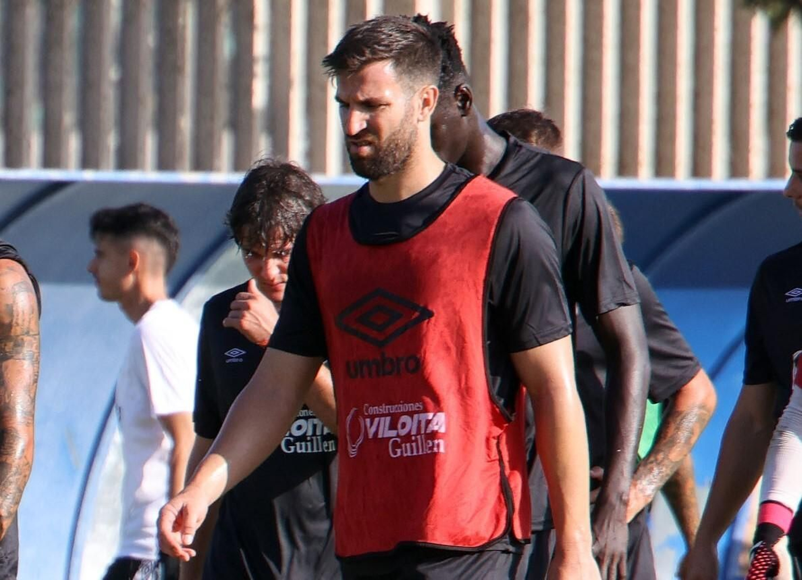Antonio Oca, en un entrenamiento a comienzos de la pretemporada.