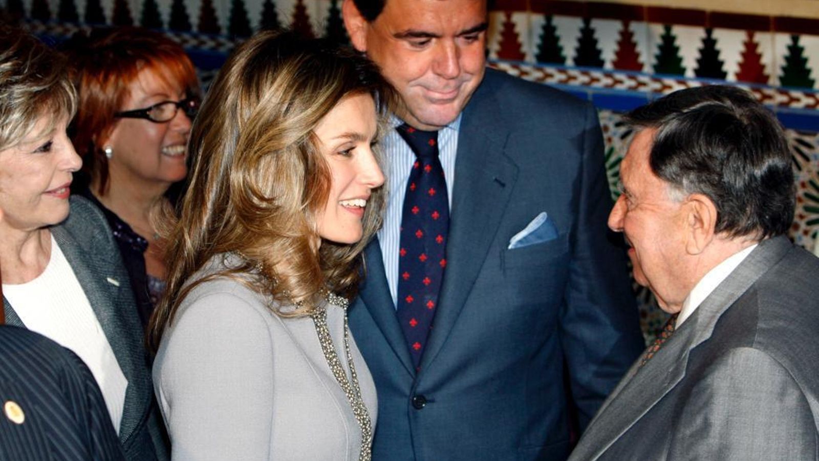 La Reina Leticia, durante el acto en la que recibió el Garbanzo de Plata.