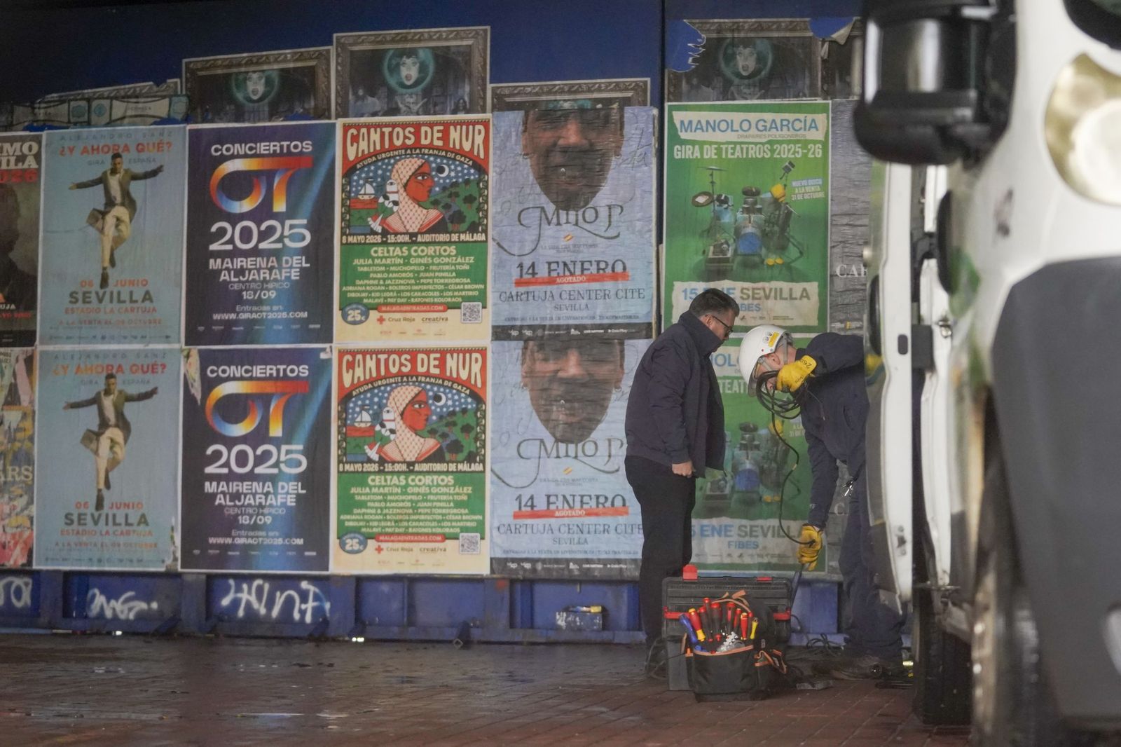 La intensa lluvia en Sevilla al paso de la Borrasca Leonardo en fotos