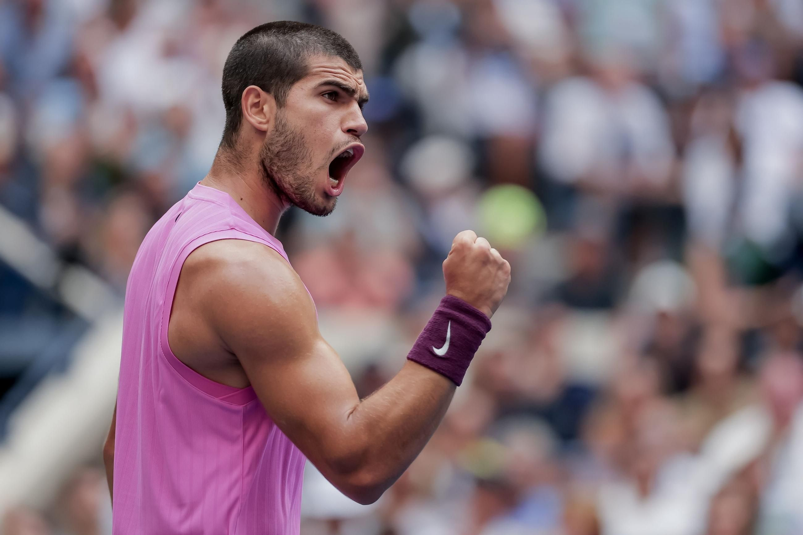 Las fotos del pase a la final de Alcaraz ante Djokovic