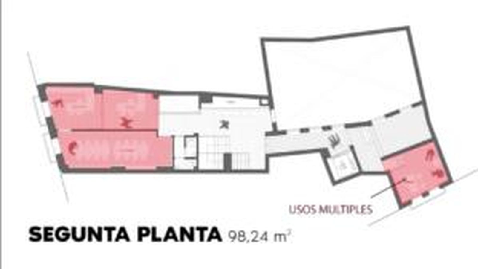 Segunda planta, para usos múltiples.
