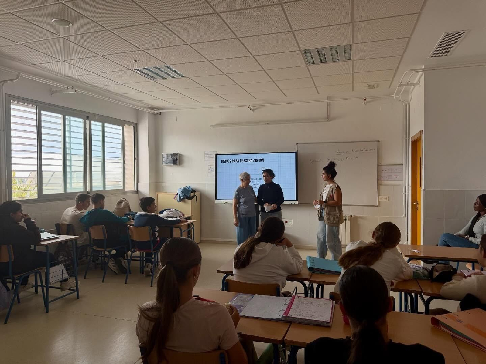 Una de las charlas enmarcadas en el proyecto 'Ciudadanía Global: construimos un futuro sostenible priorizando los cuidados'.