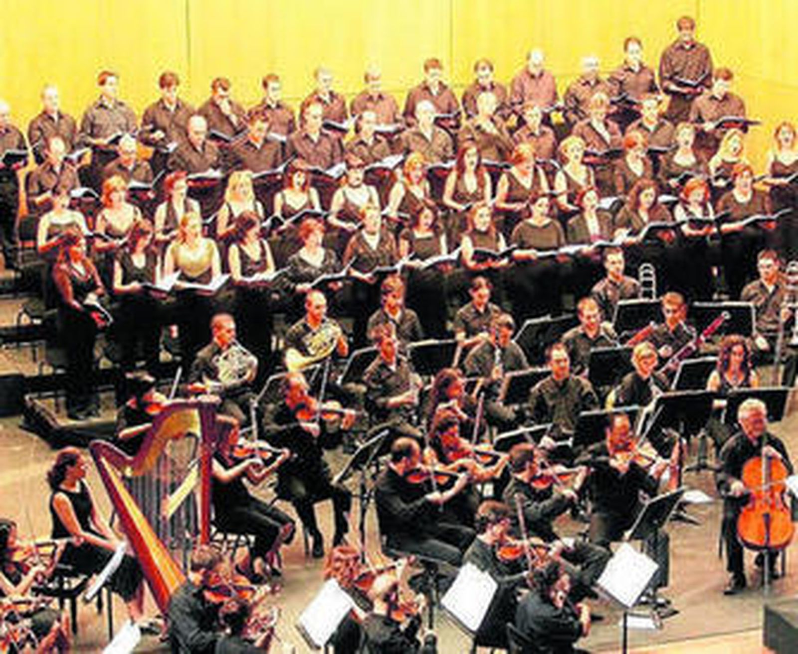 Una actuación reciente del Coro del Villamarta.