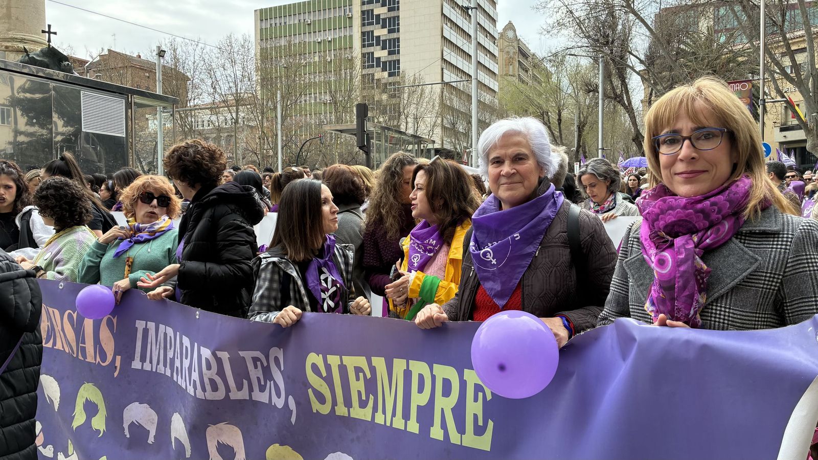 Manifestación del Día de la Mujer en Jaén.