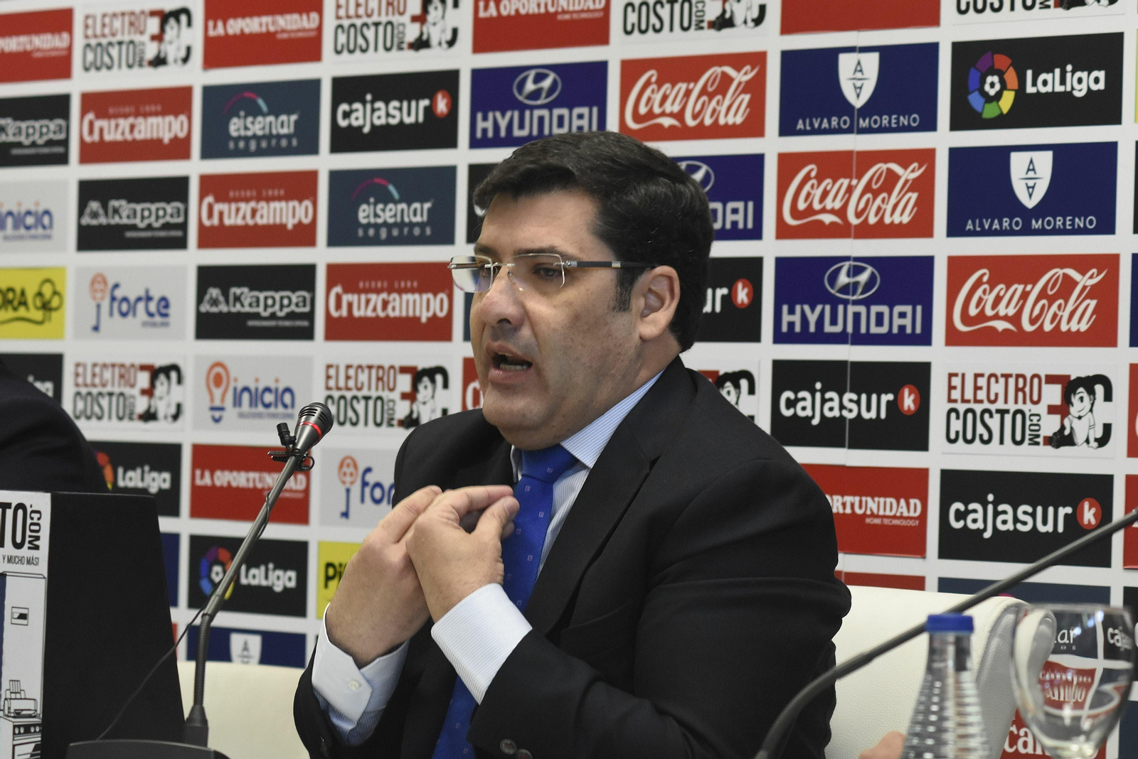 Jesús León, durante su última aparición pública en El Arcángel.