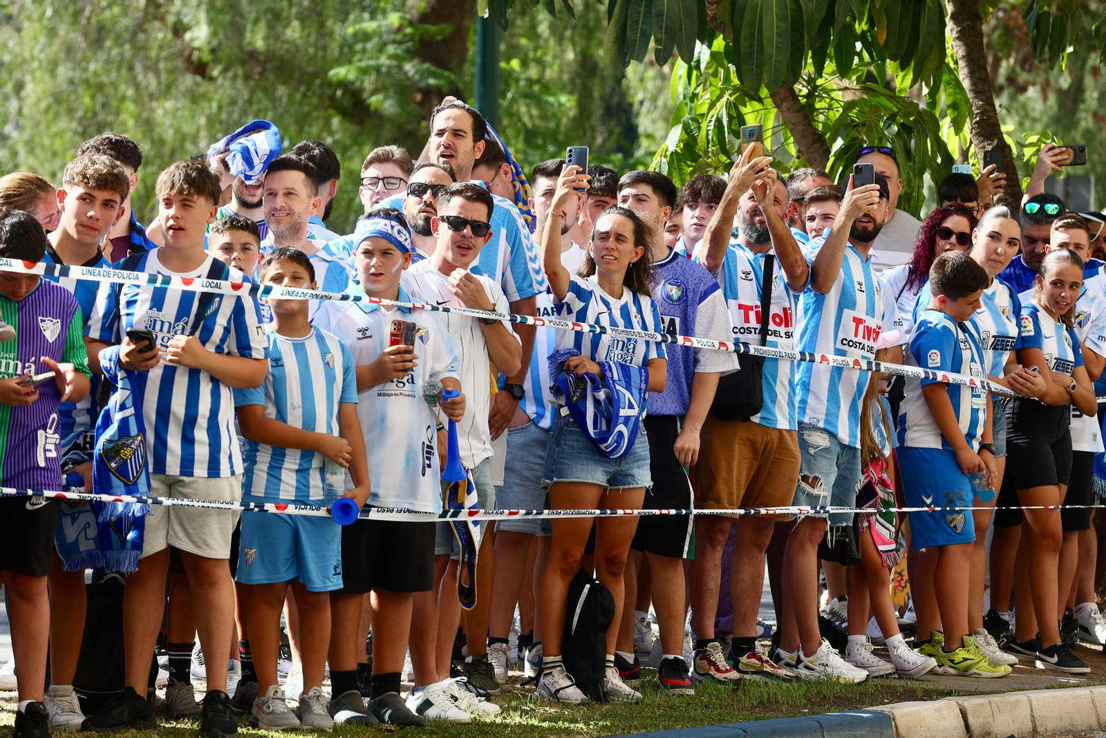 Las fotos de otra exhibición de la afición antes del Málaga-Nàstic