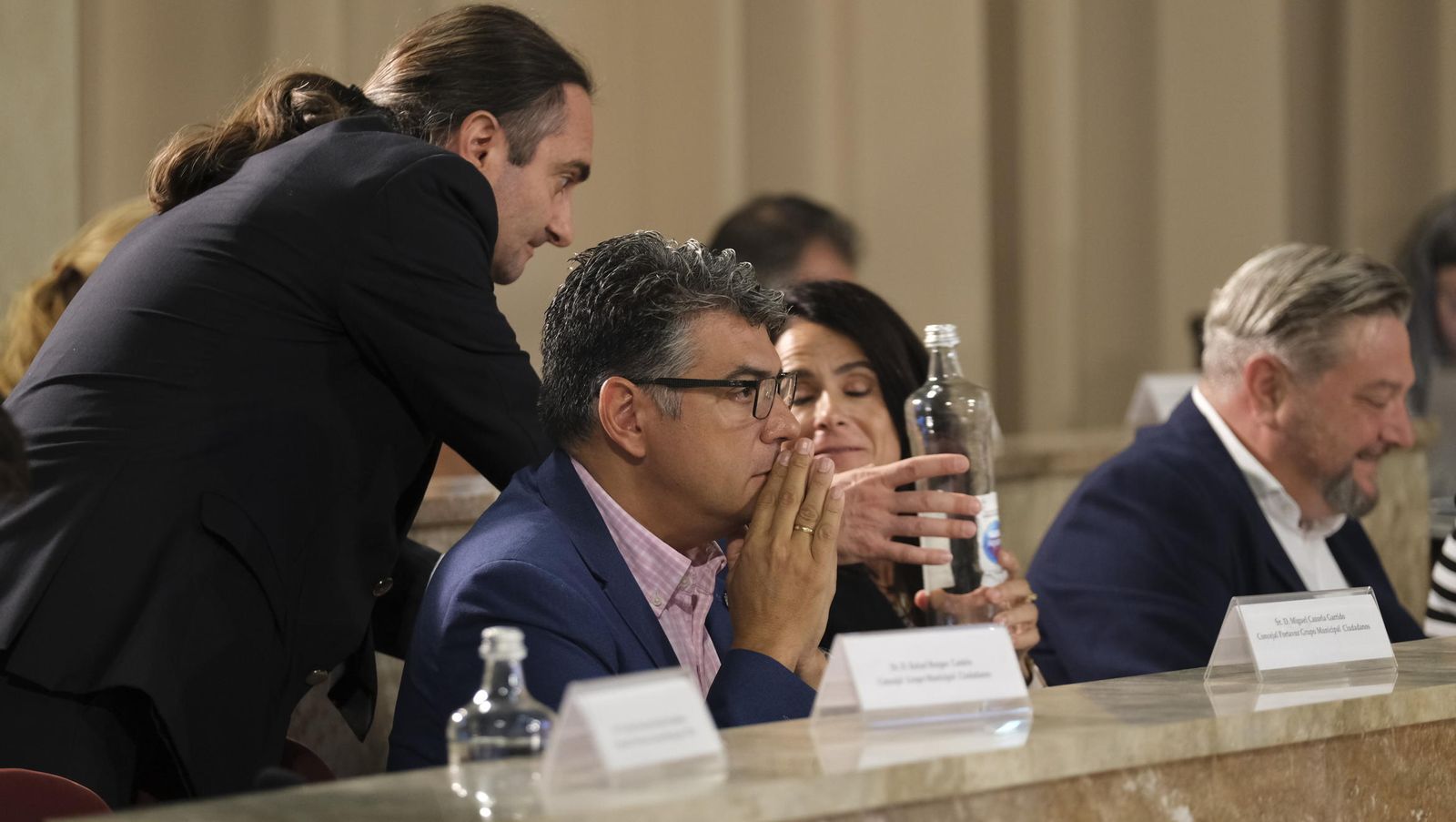 Miguel Cazorla, durante la última sesión plenaria en la que su moción no fue aceptada