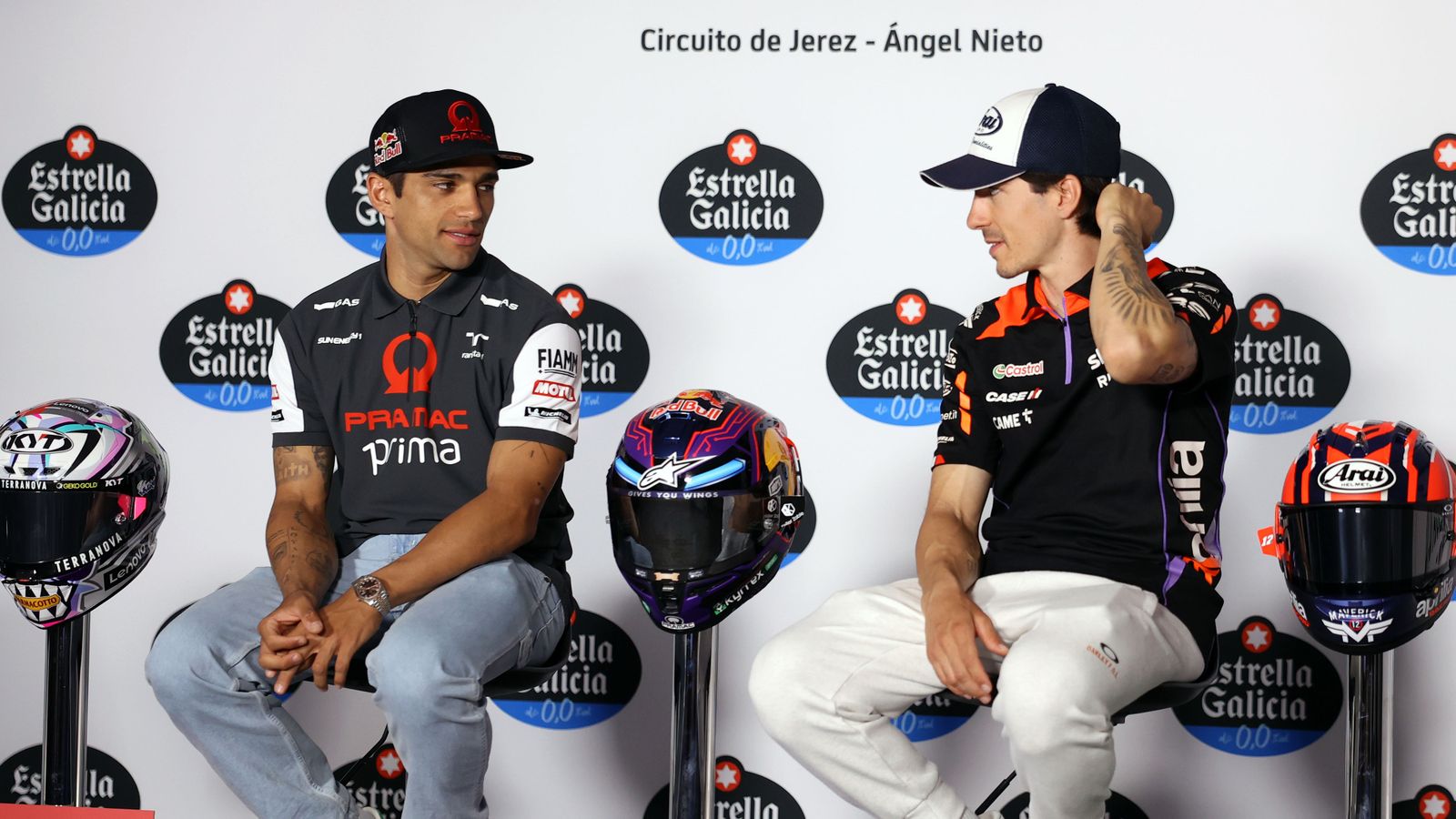 Rueda de prensa de los pilotos de MotoGP en el Circuito de Jerez