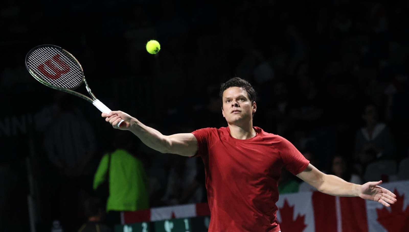Gran ambiente en el estreno de la Copa Davis en Málaga