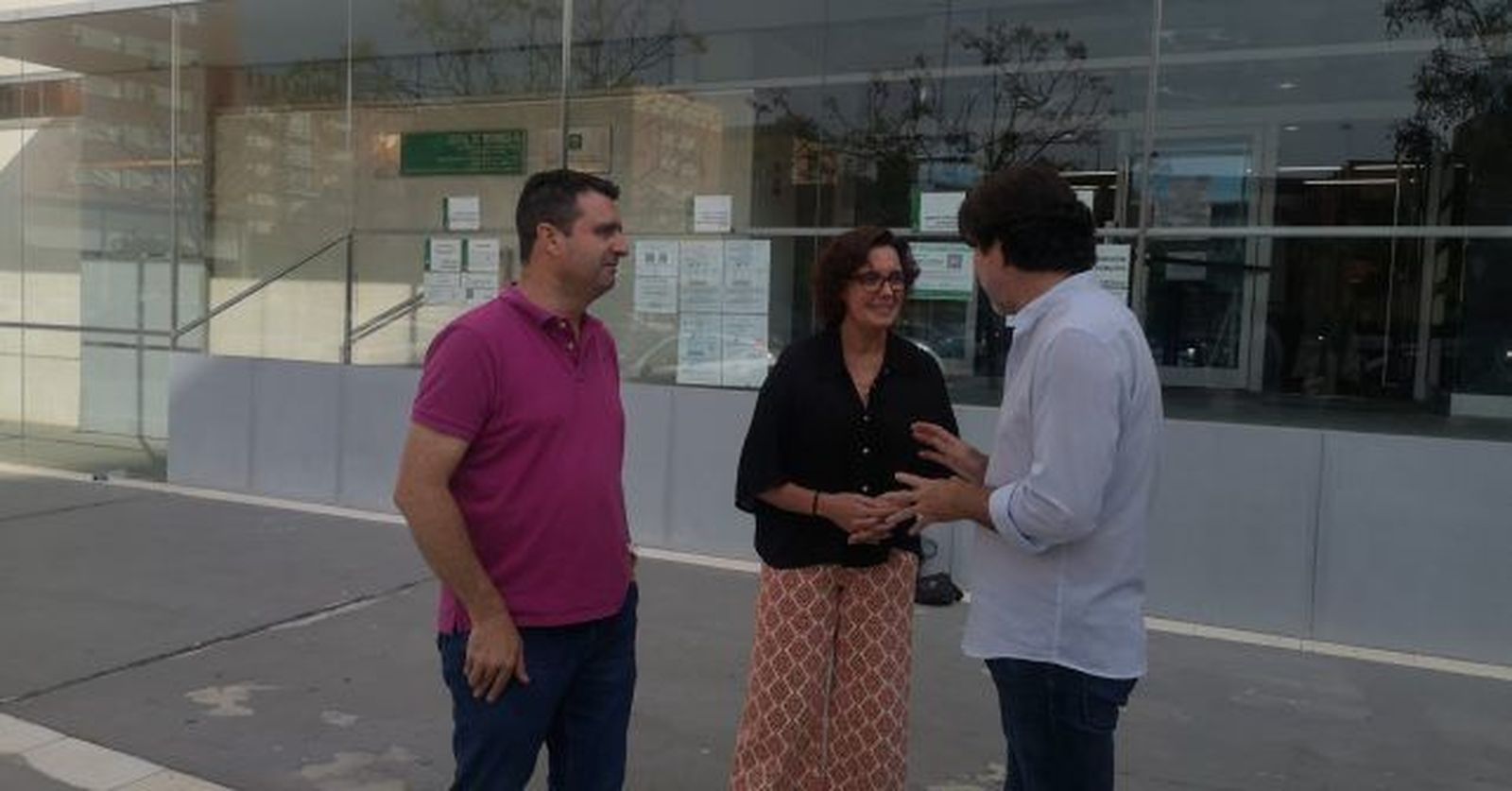 Susana Rivas este viernes antes de su rueda de prensa.