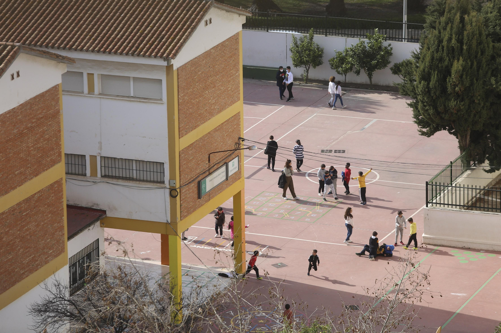 Patio del colegio Luis Braille, que este año ha registrado siete solicitudes. Patio del colegio Luis Braille, que este año ha registrado siete solicitudes.