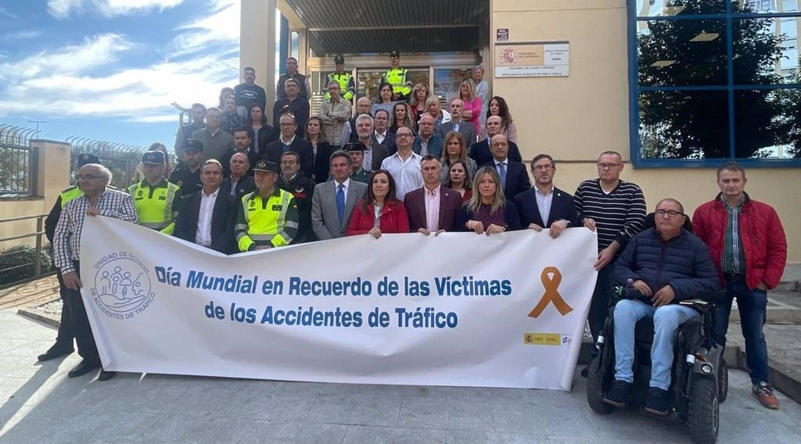 Acto en recuerdo de las víctimas de accidentes de tráfico.
