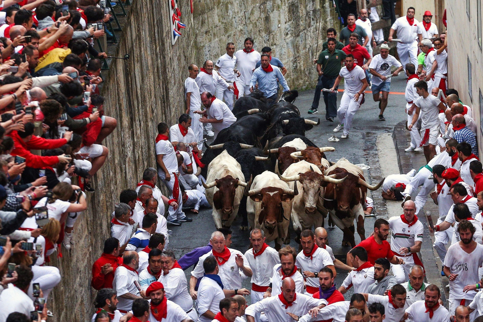 Las imágenes del primer encierro de los sanfermines 2018