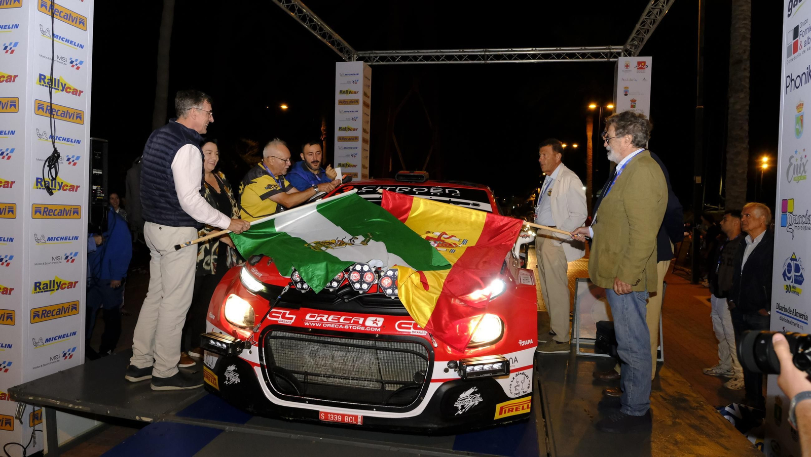 La salida de la 50 edición del Rallye Costa de Almería, en imágenes