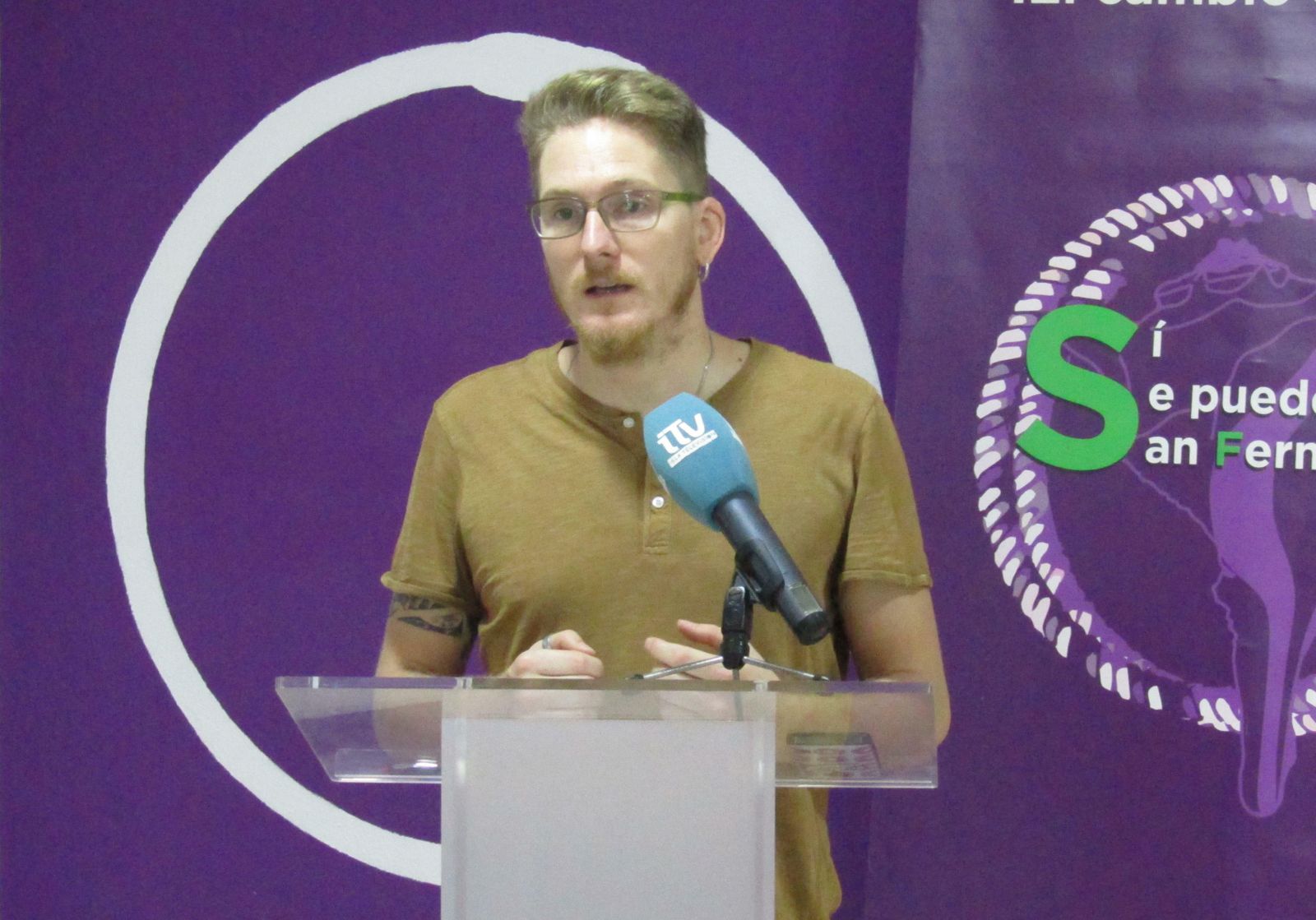 Ernesto Díaz, durante una rueda de prensa, en una imagen de archivo.