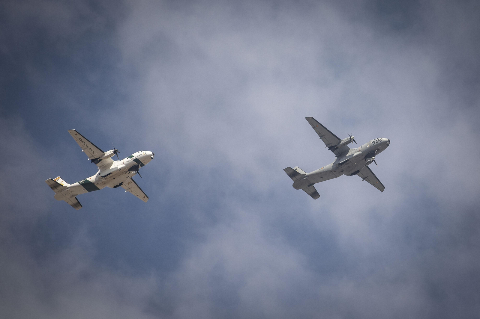 Ensayo del desfile aéreo