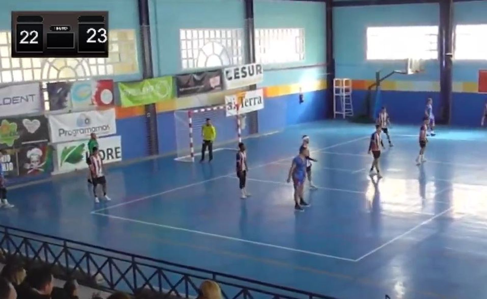 Captura del momento en el que el Ciudad de Algeciras se puso por delante.