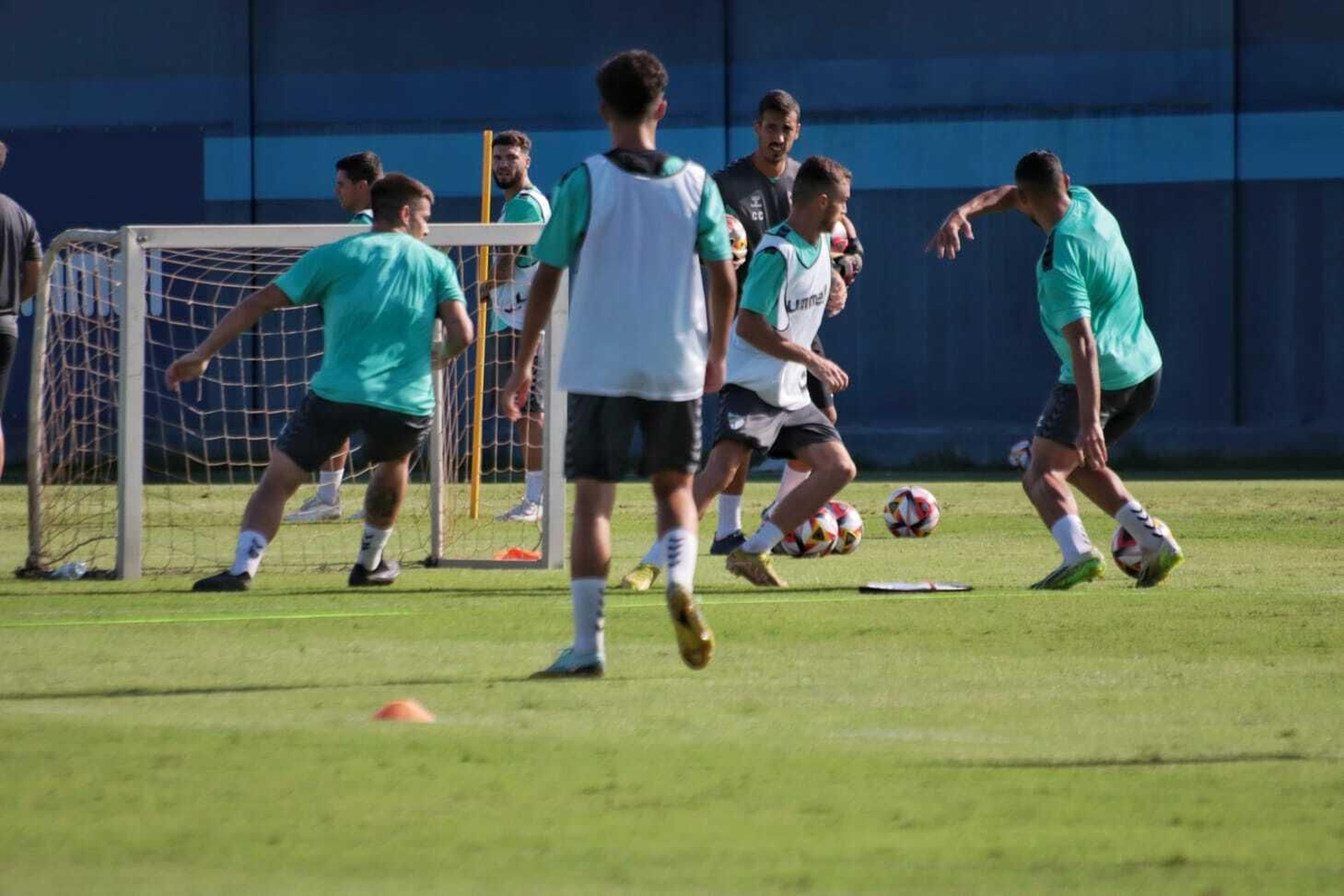 El entrenamiento del Málaga CF, en fotos