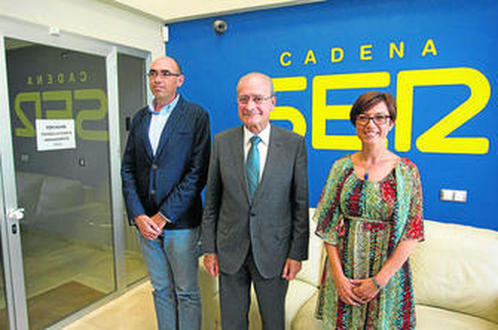 Zorrilla, De la Torre y Gámez, antes de iniciar el debate.