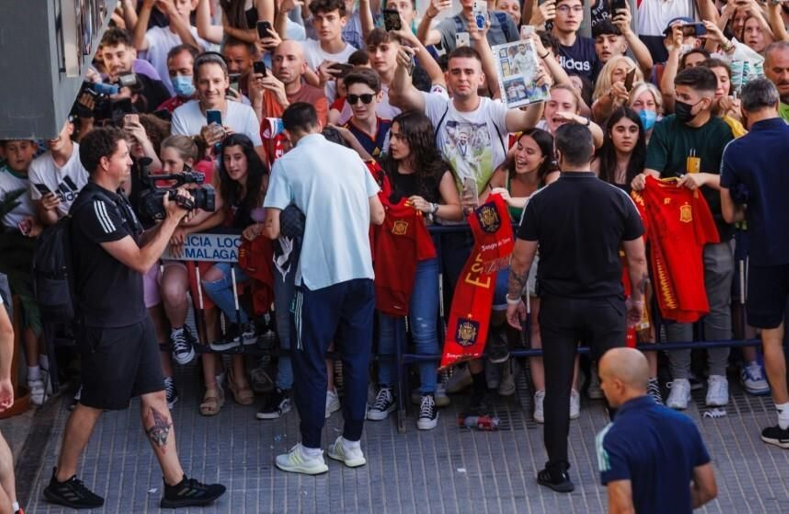 Málaga se vuelca con la selección española Málaga se vuelca con la selección española