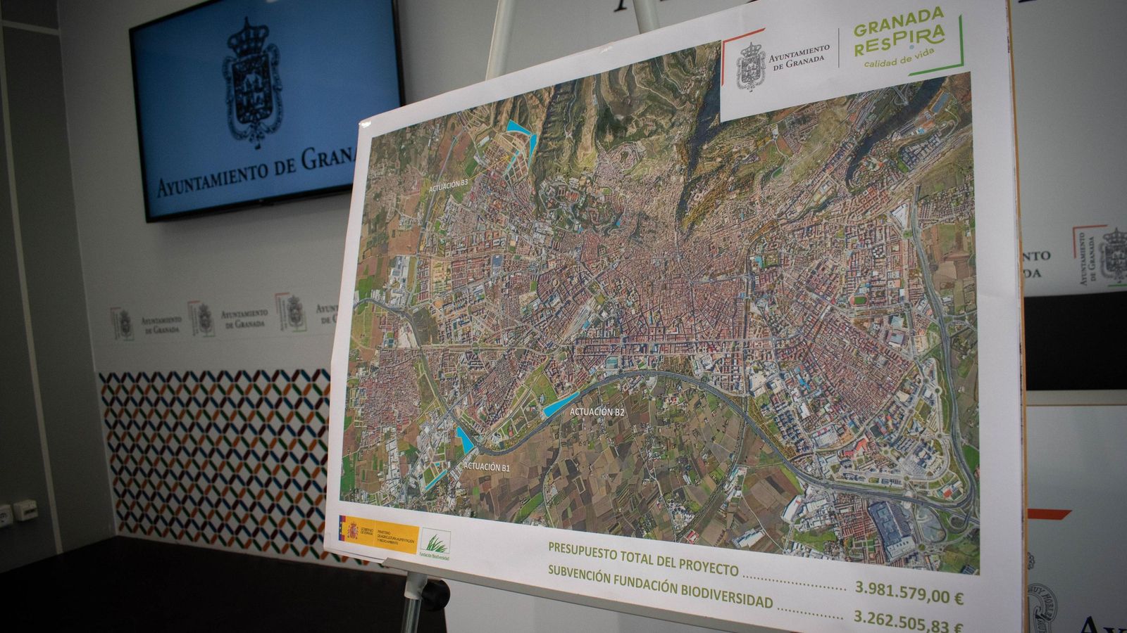 Mapa con las actuaciones