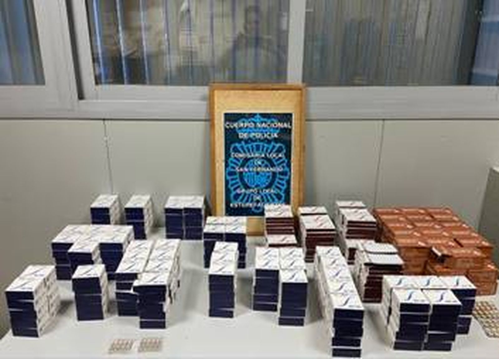 Parte del material intervenido en la operación Gym.