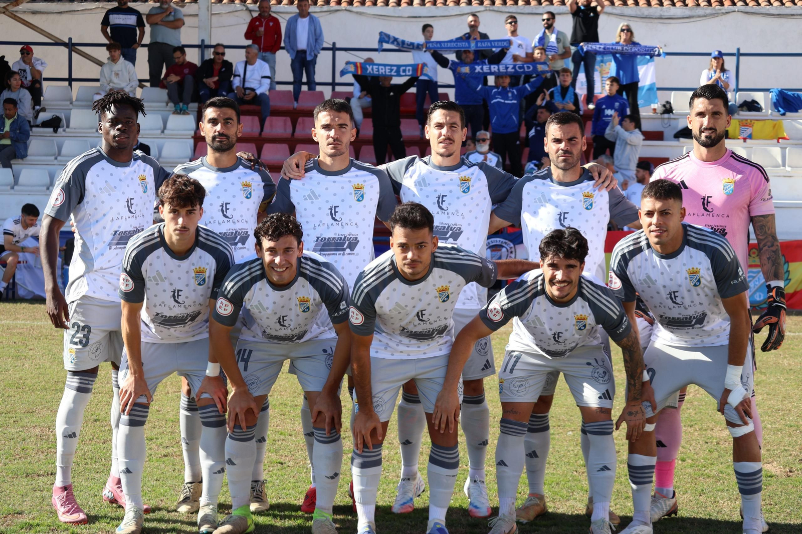 Once inicial del Xerez CD ante la Unión Malacitano en el Juan Cayuela de Totana.