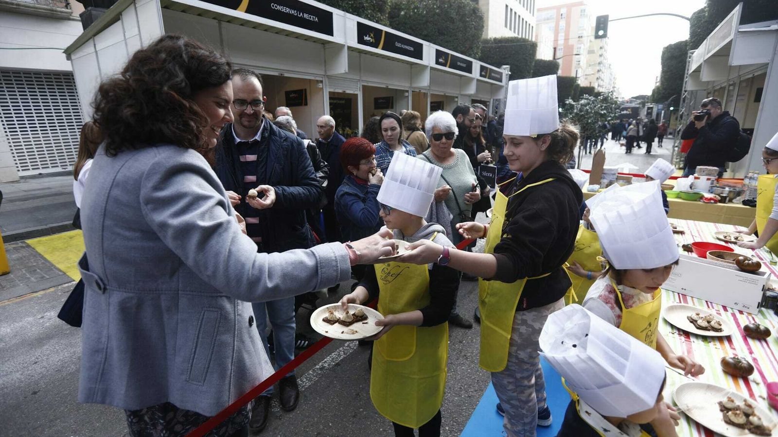 Las familias dieron a degustar.