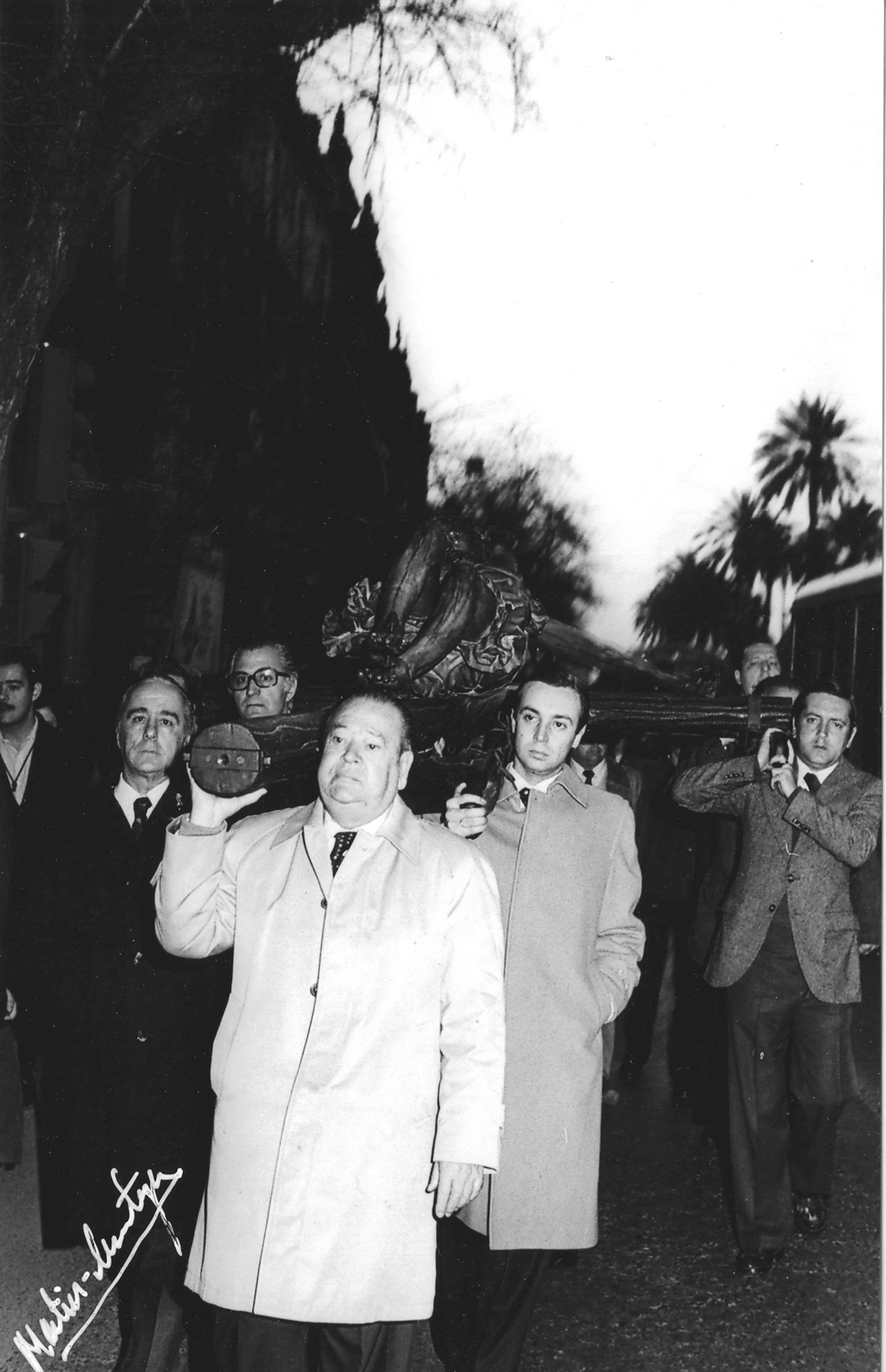 El Cristo de la Buena Muerte en su traslado a la Catedral