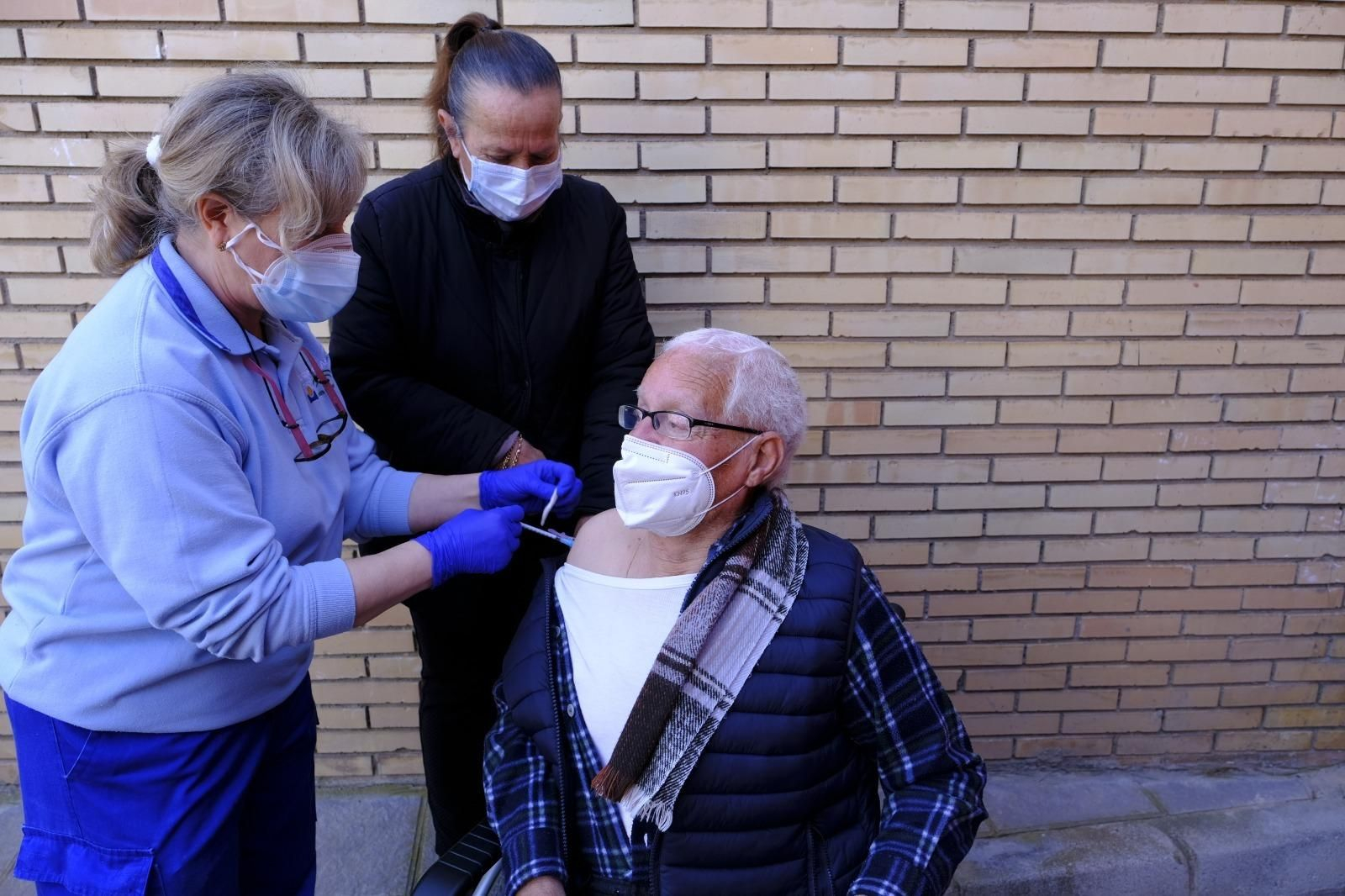 Vacunación este miércoles en Tabernas.