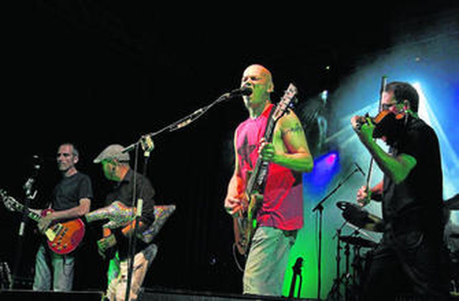 El grupo Celtas Cortos durante uno de sus conciertos.