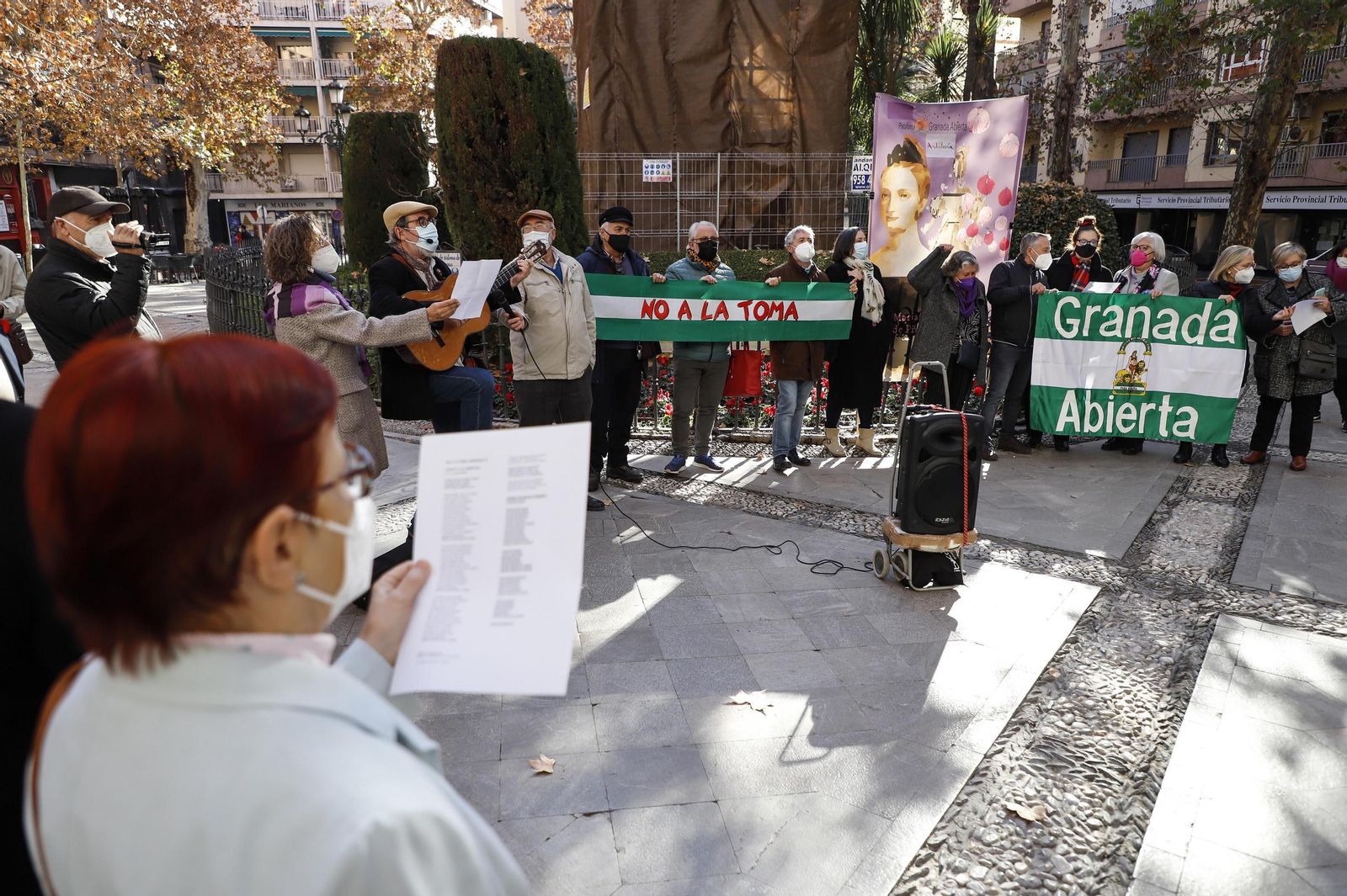 Granada Abierta celebra su acto alternativo a la Toma en honor a la Mariana