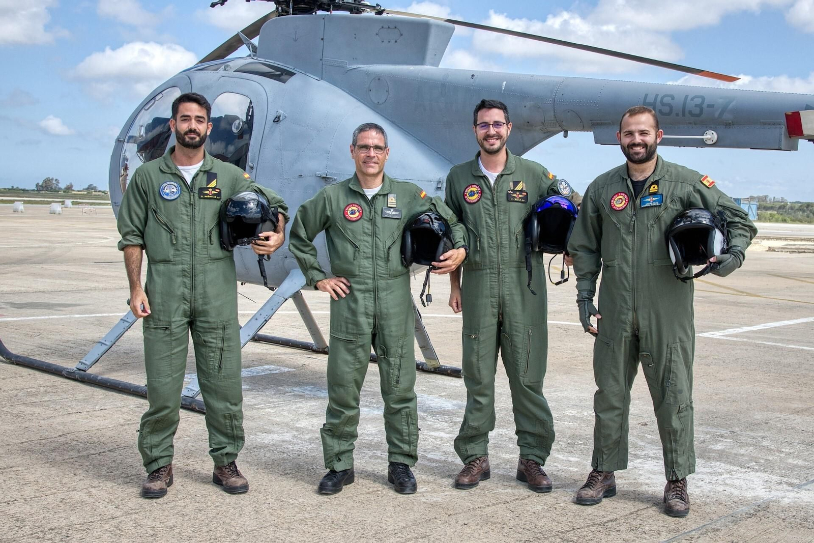 Los pilotos del último vuelo de la Sexta Escuadrilla de la Armada.