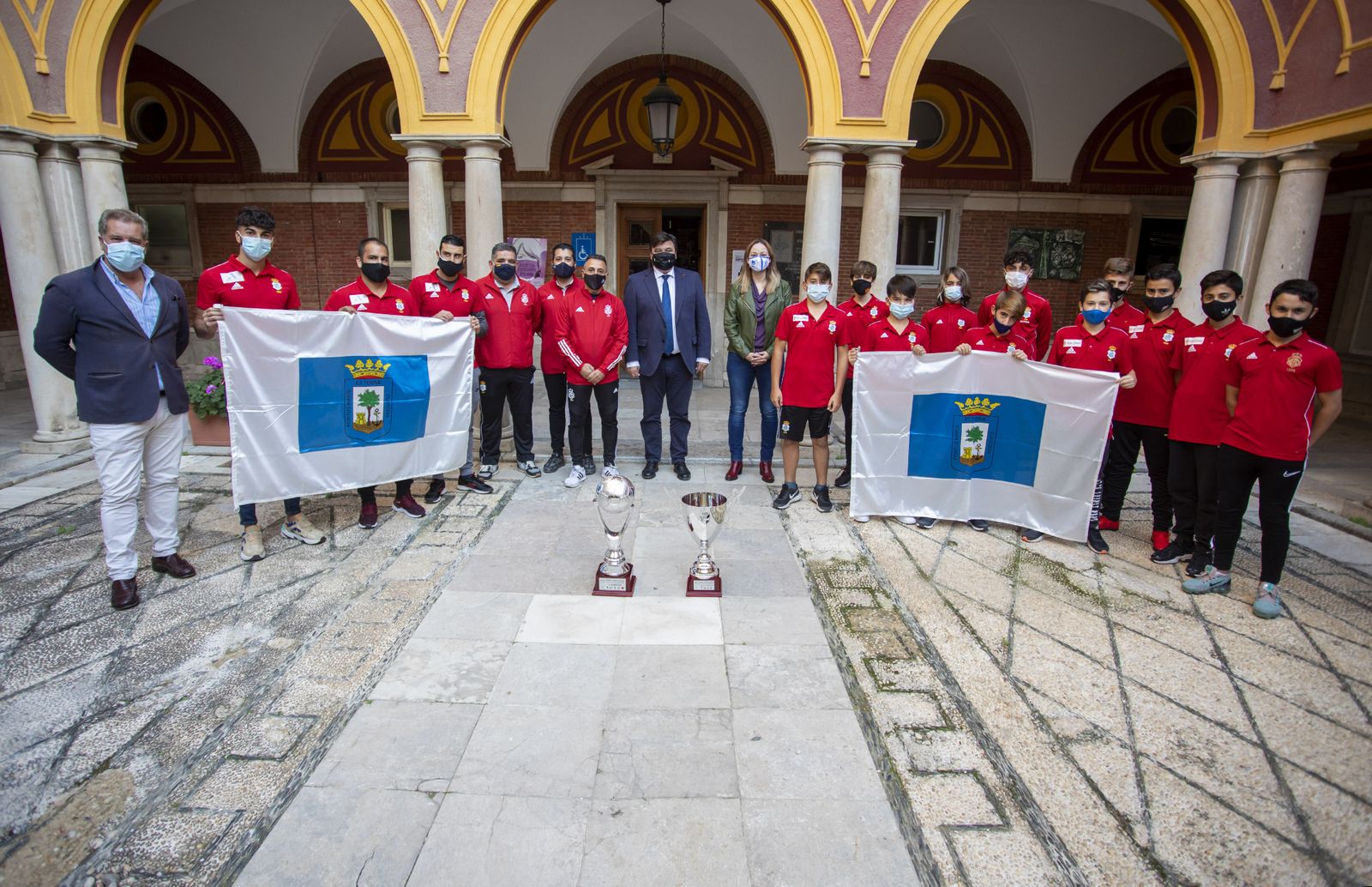 Recibimiento en el Ayuntamiento al doble campeón de Andalucía