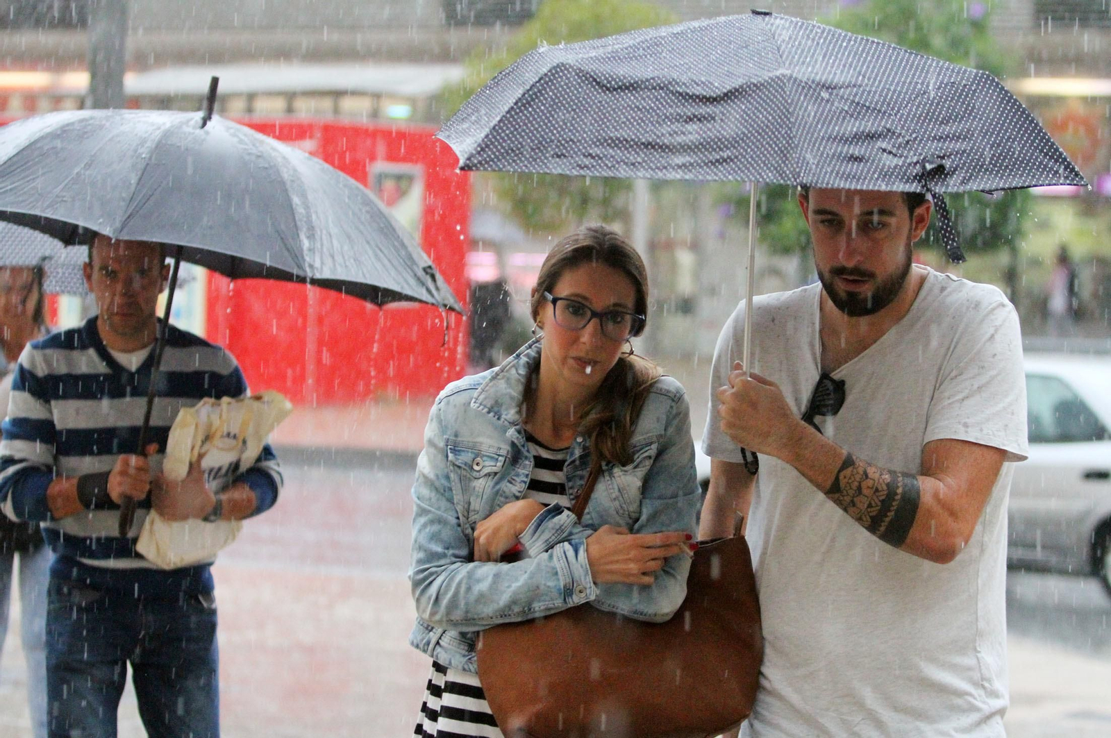 Imágenes del temporal de lluvia en Huelva.