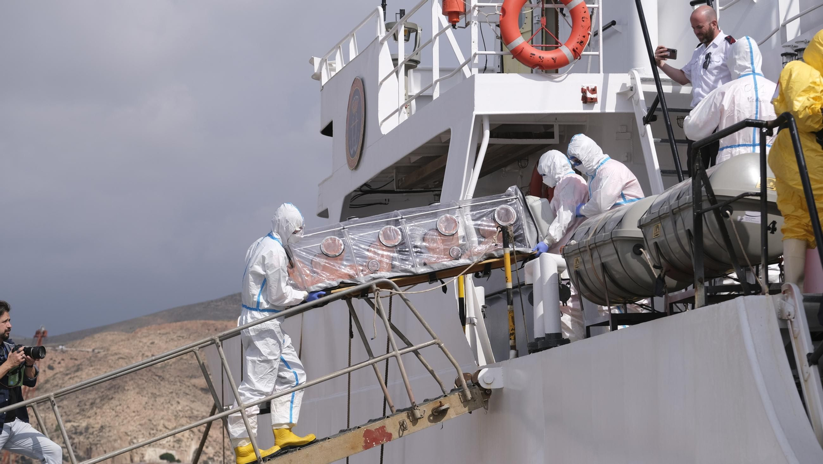 Ejercicio Marsec25 simulacro, en el Puerto de Almería, en imágenes