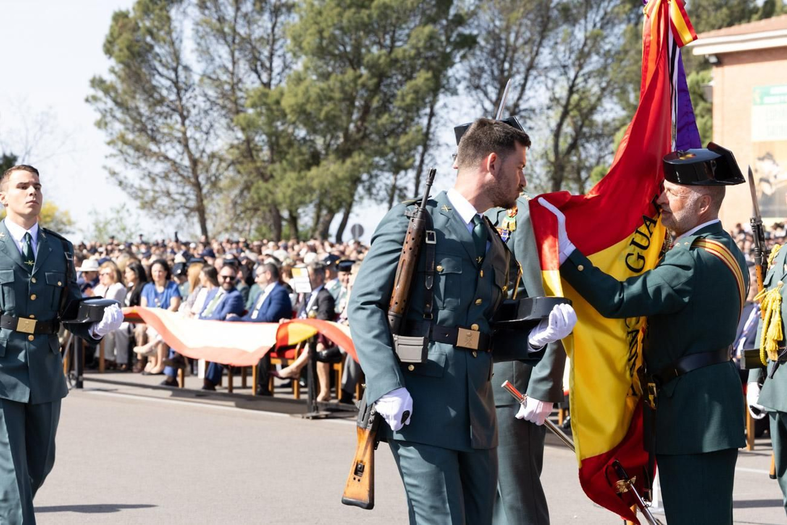 Acto de jura de bandera de la 130ª promoción de guardias civiles de la Academia de Baeza