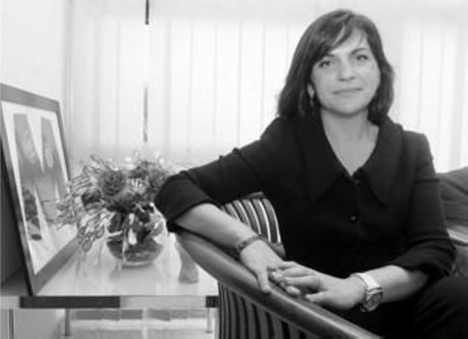 Paloma López Zurita en su despacho del campus universitario de La Asunción.