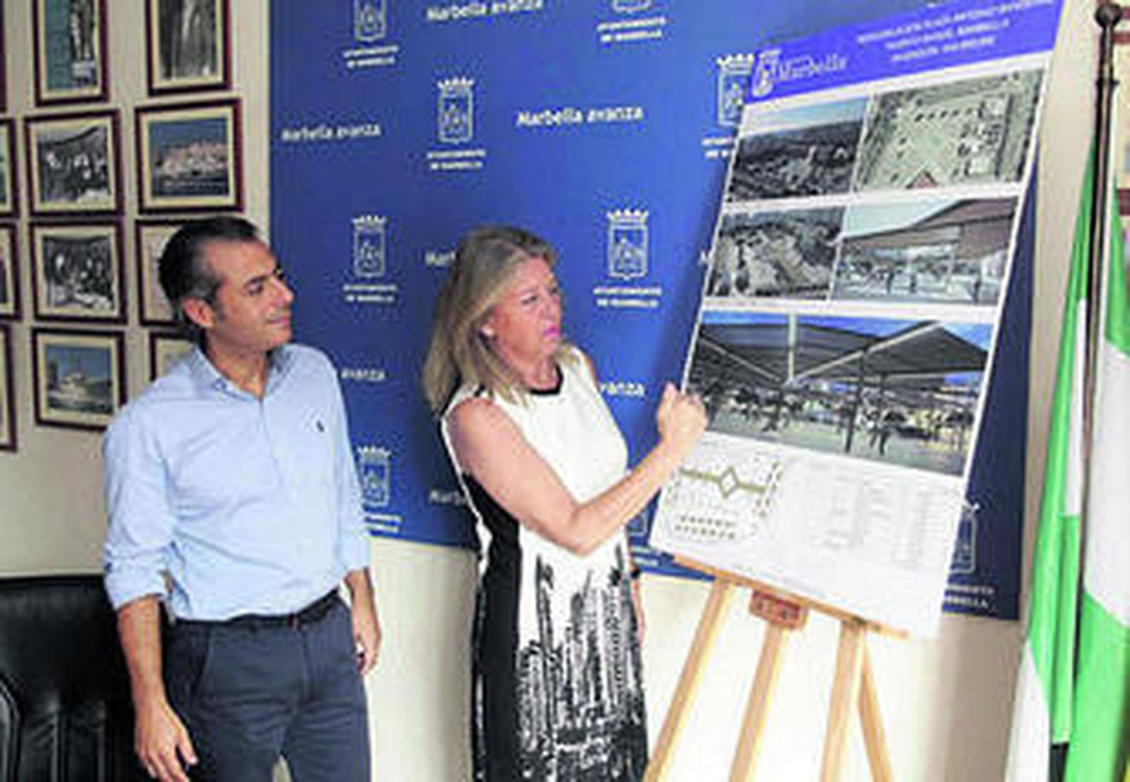 Ángeles Muñoz, ayer durante la presentación del proyecto.