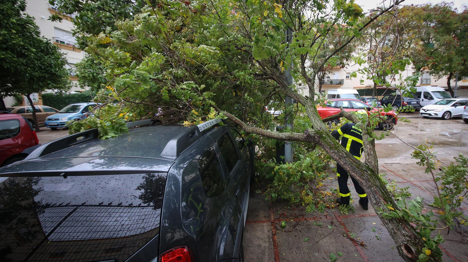 Inundaciones y destrozos en Jerez por el temporal