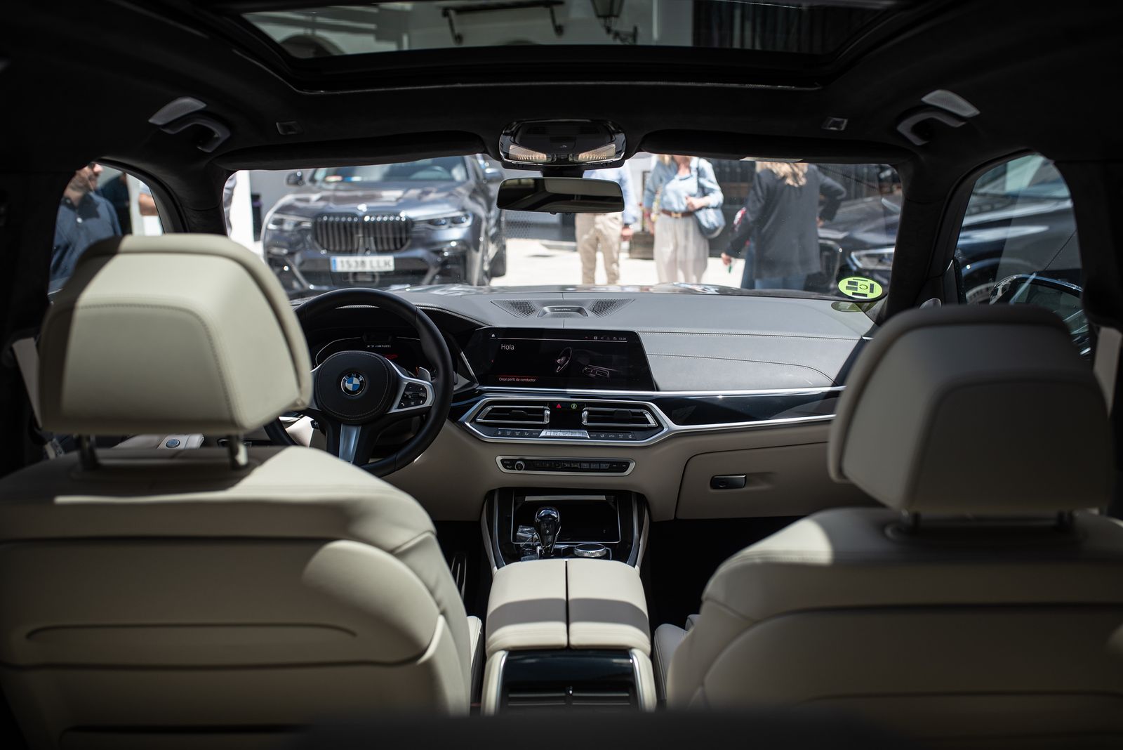 Interior de un vehículo.