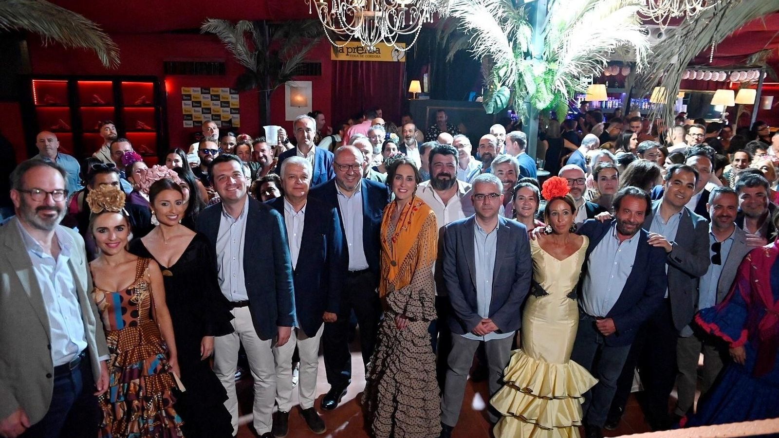 Recepción de la caseta de la Asociación de la Prensa.