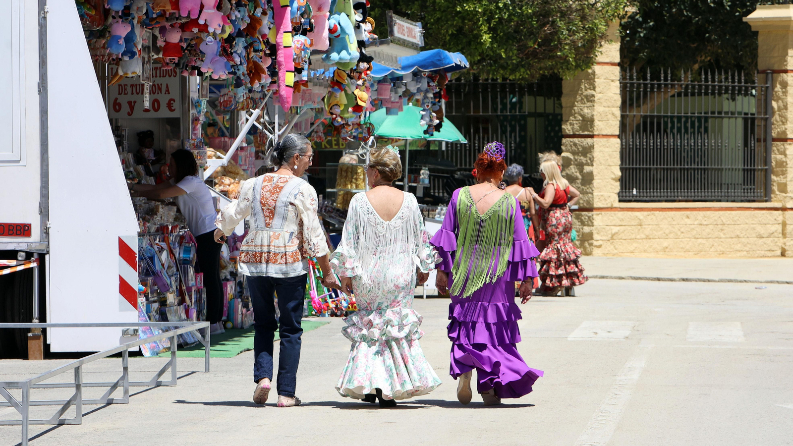 Imágenes del ambiente el miércoles en la Feria de Jerez 2024