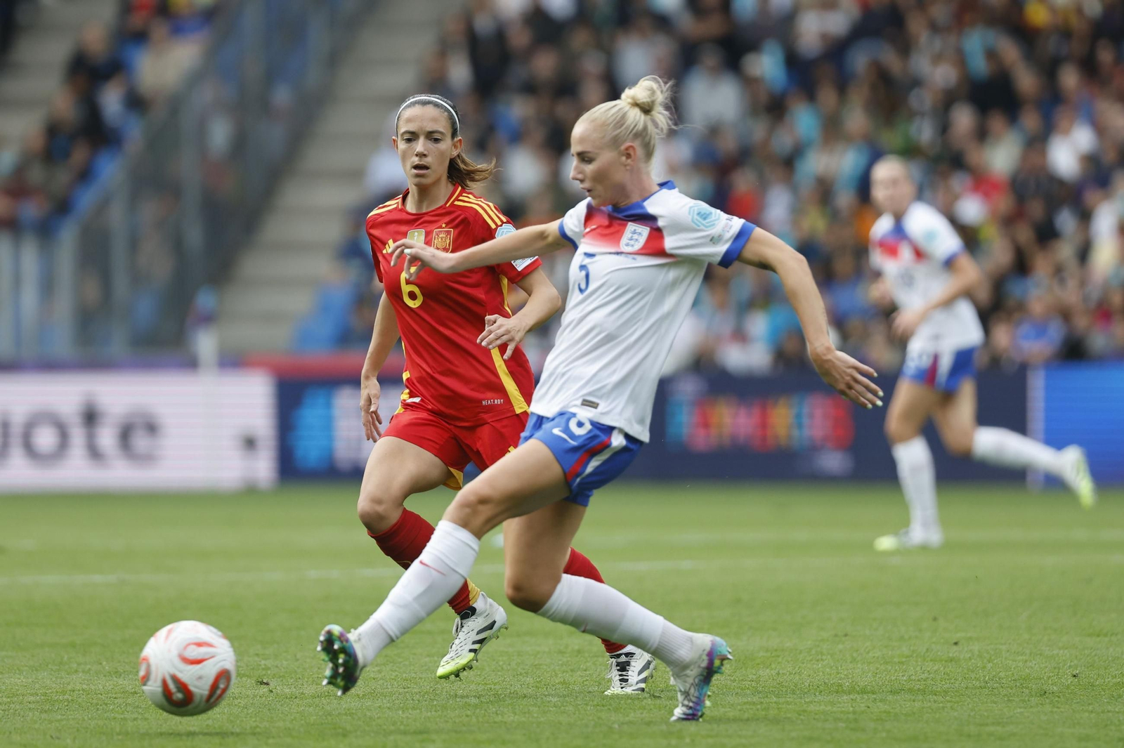 Las mejores imágenes de la final España - Inglaterra de la Eurocopa femenina