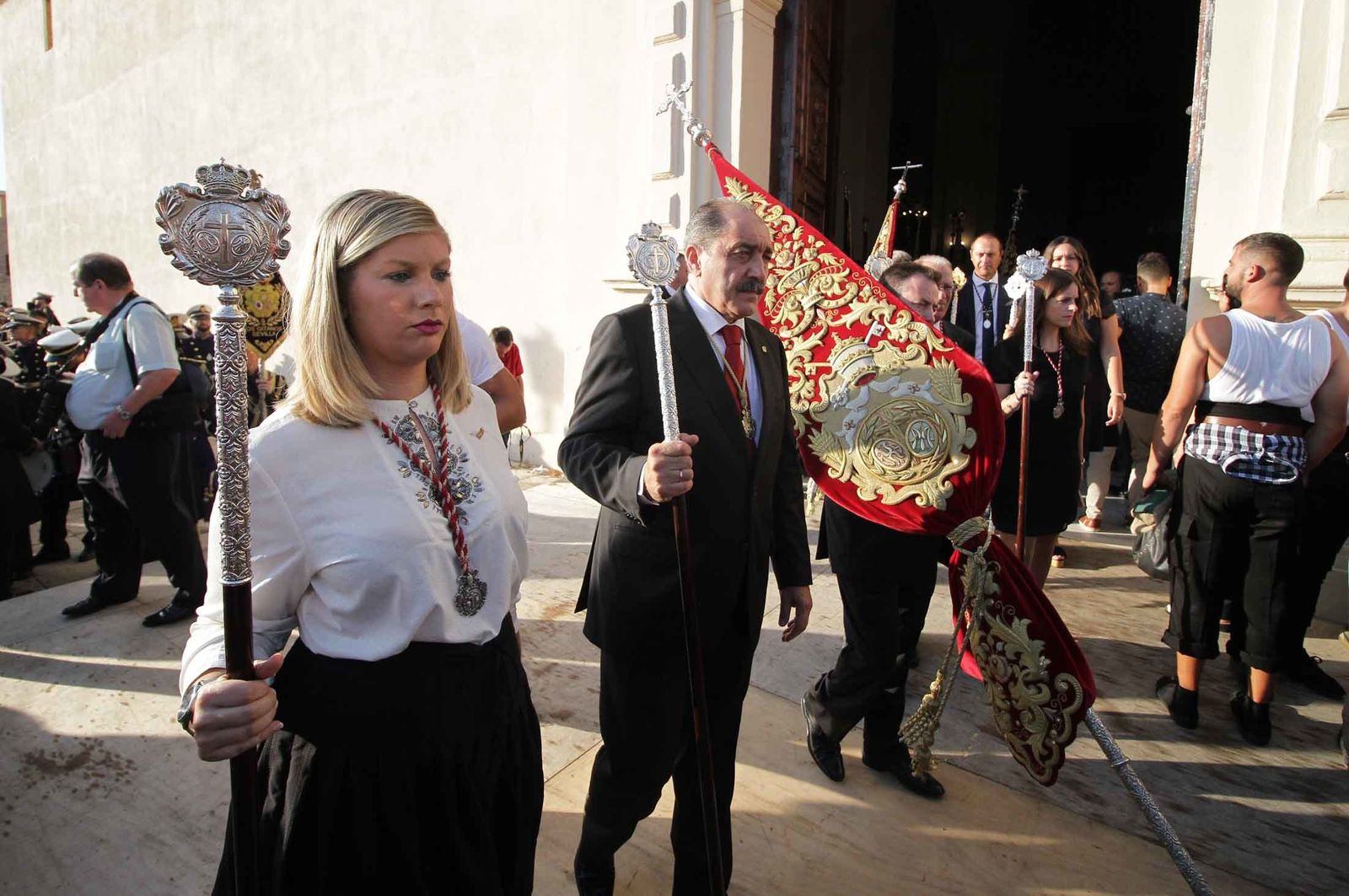 Imágenes del Señor de Pasión en la procesión del centenario de la hermandad