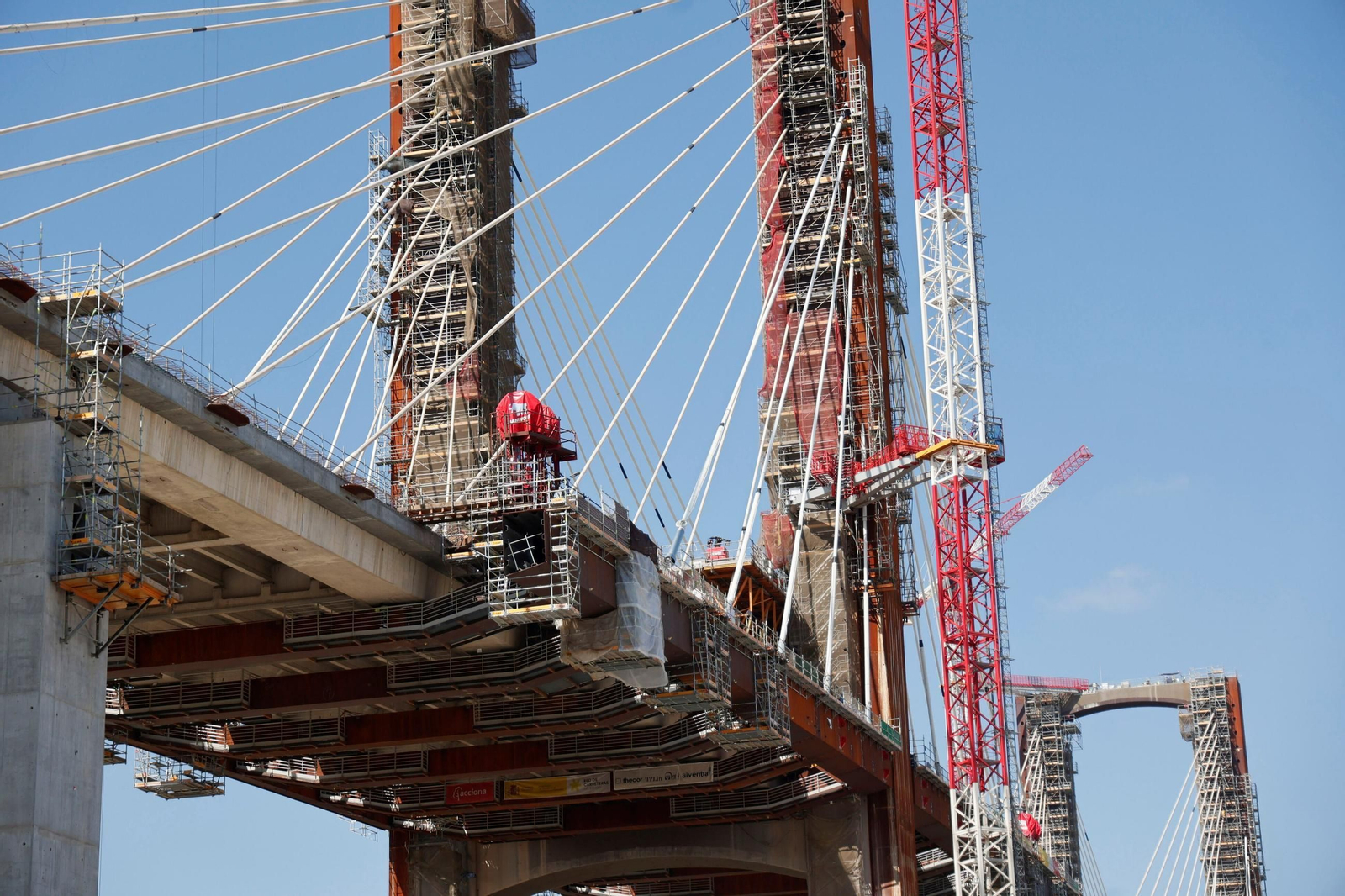 Así están las obras del puente del Centenario