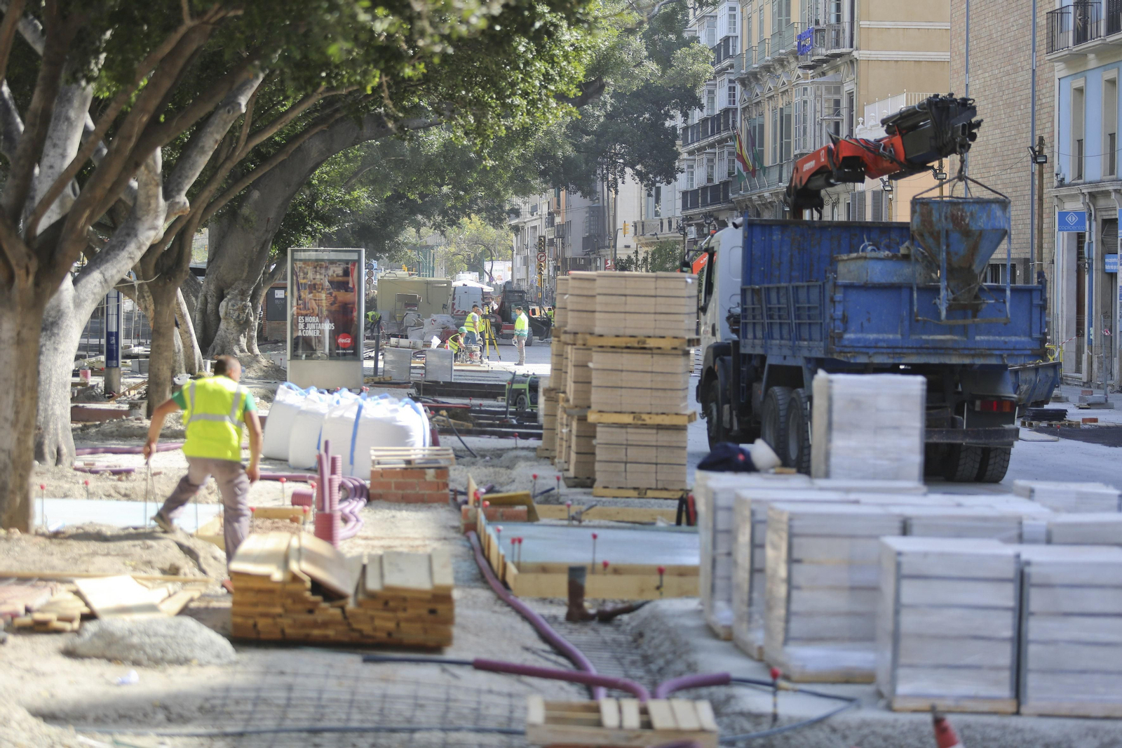 Las imágenes de las obras en la Alameda