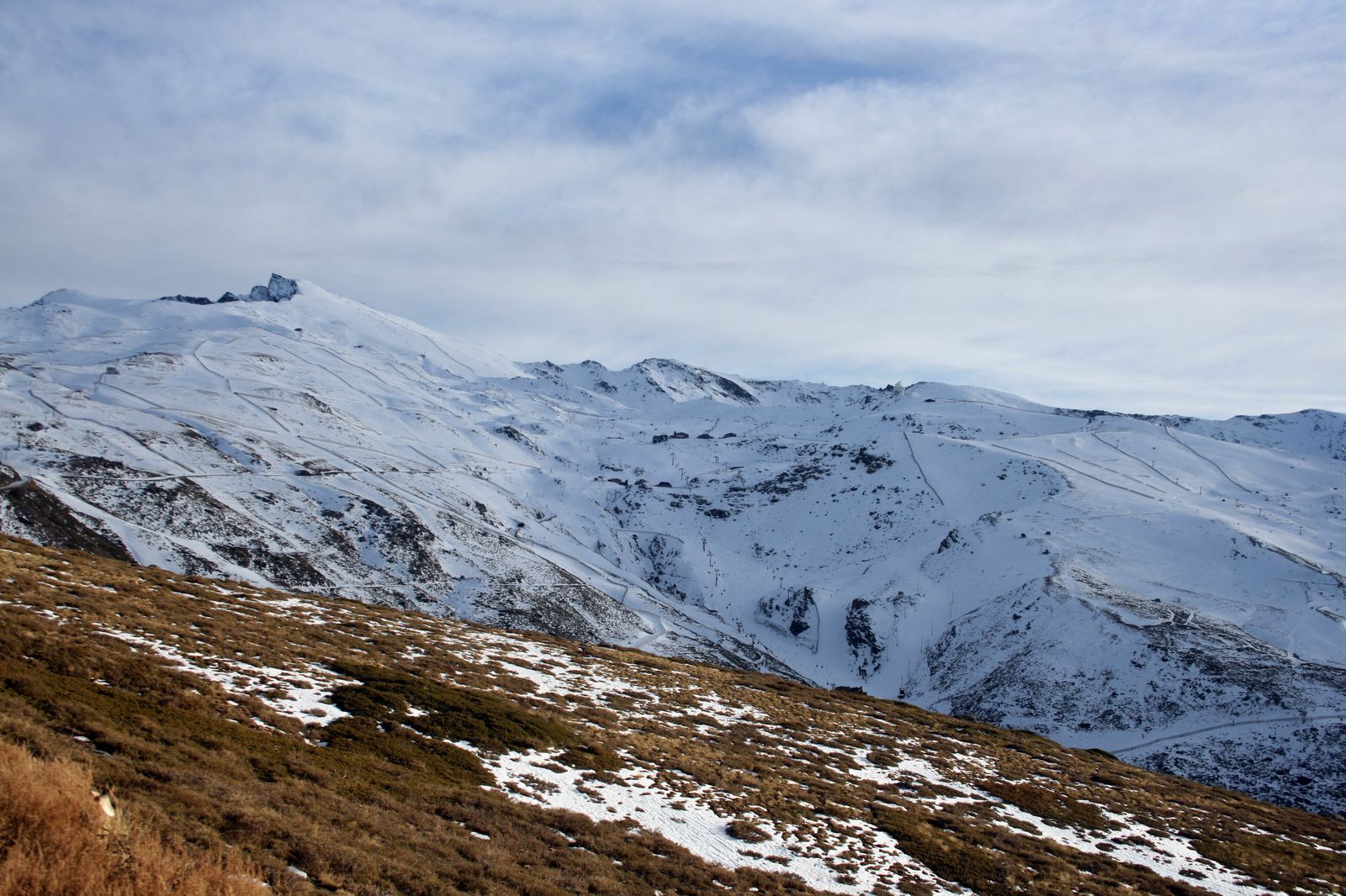 Vista de la estación de Sierra Nevada el pasado mes de diciembre
