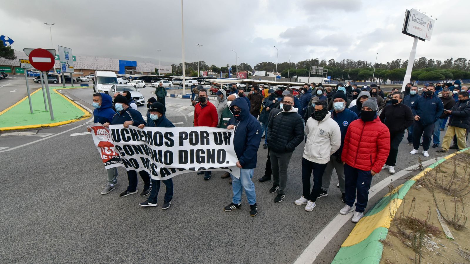 Cuarta jornada de huelga del metal en el Campo de Gibraltar