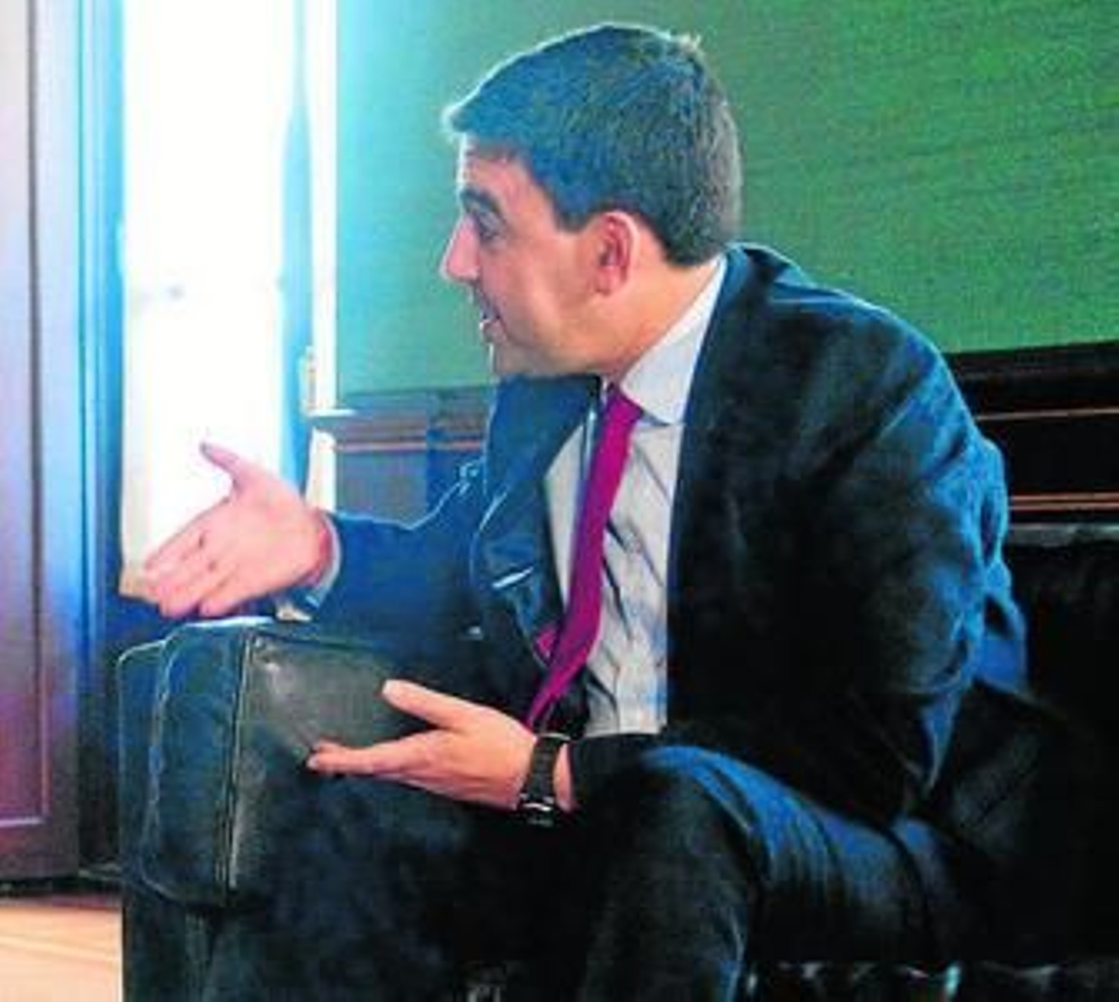 Mario Jiménez, ayer en San Telmo.